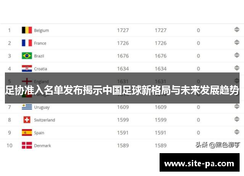 足协准入名单发布揭示中国足球新格局与未来发展趋势 足协准入名单发布揭示中国足球新格局与未来发展趋势
